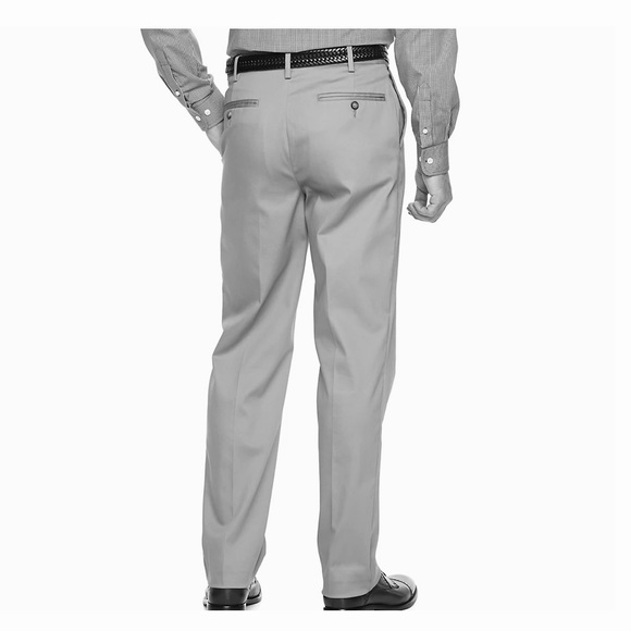 Croft & Barrow Classic Grey Stretch Khaki Pants 34 - Picture 15 of 15